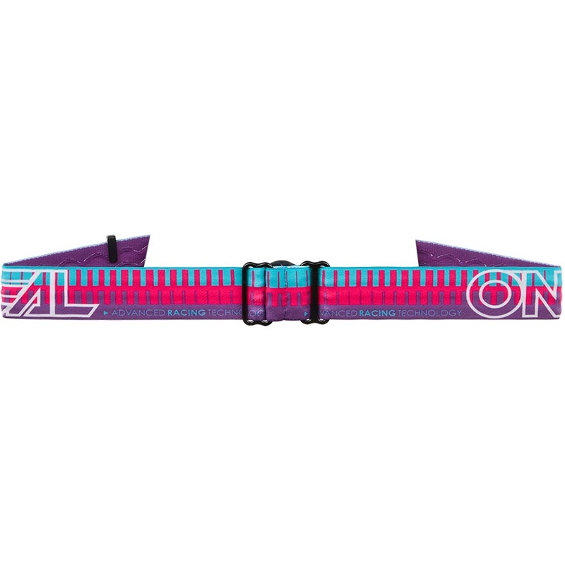 O'Neal B-10 Gestreifte Kinder-Motocrossbrille Pink-Lila