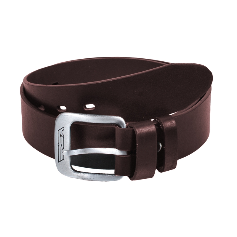 Brauner Ledergürtel mit RSA-Schnalle