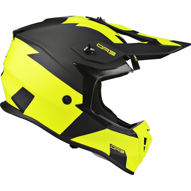Motocross Motorradhelm Lazer OR-3 Rocky schwarz-fluo gelb