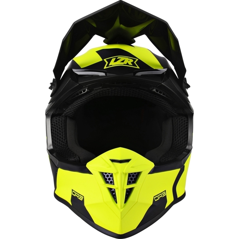 Motocross Motorradhelm Lazer OR-3 Rocky schwarz-fluo gelb