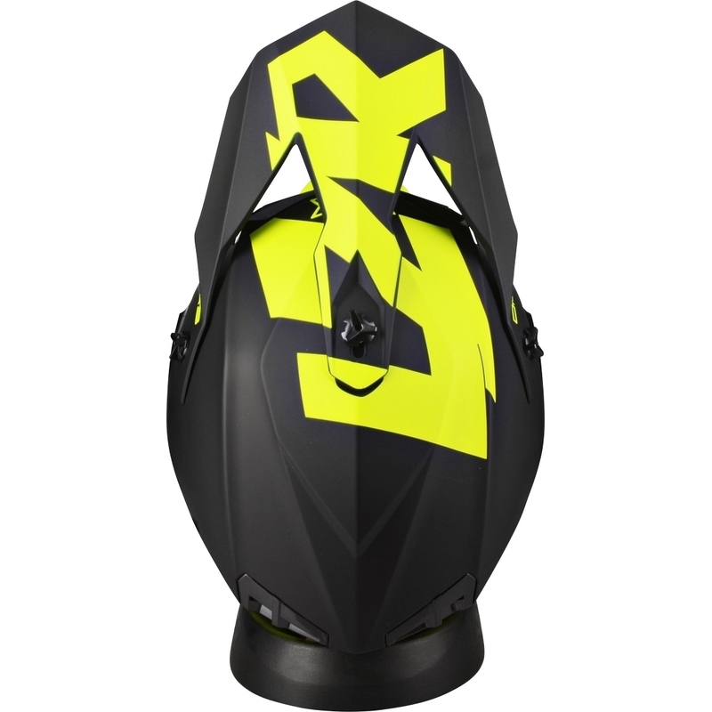Motocross Motorradhelm Lazer OR-3 Rocky schwarz-fluo gelb