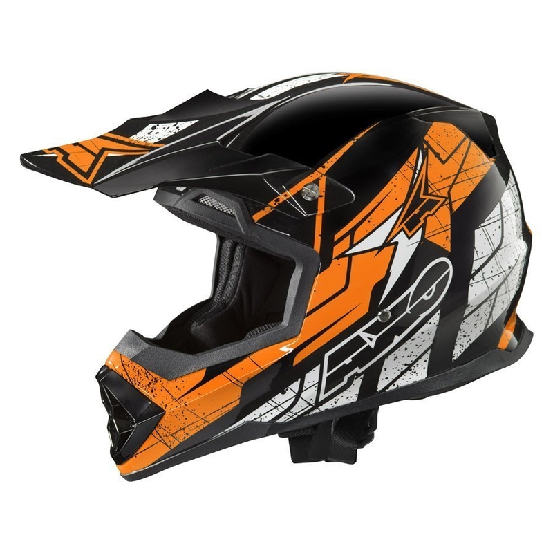 Motocross Helm AXO Tribe schwarz-orange - II. Qualität