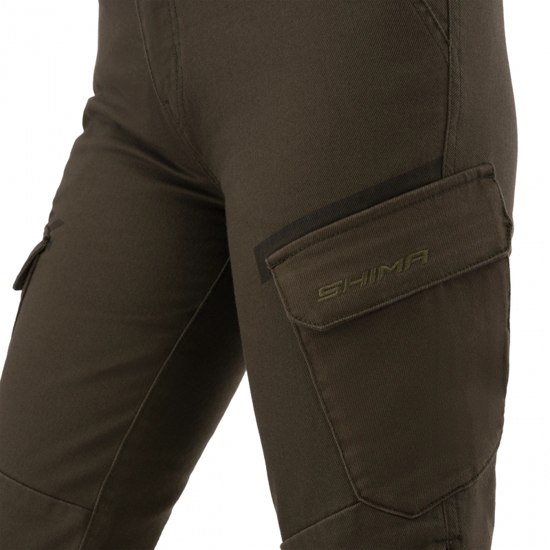 Shima Recon Damen-Motorradjeans grün