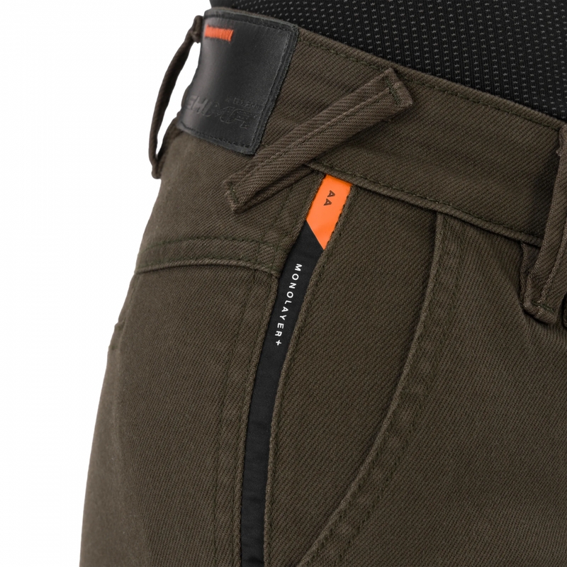 Shima Recon Damen-Motorradjeans grün