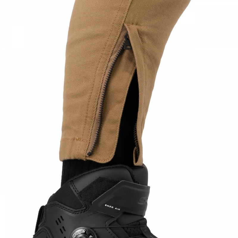 Damen-Motorradjeans, kurz geschnitten, Shima Recon, sandfarben