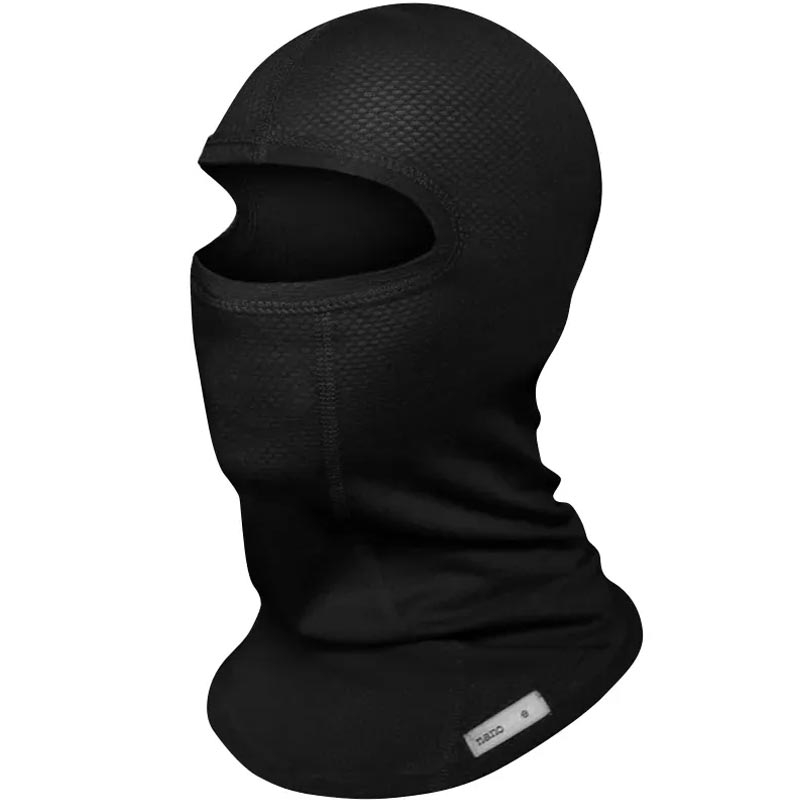 Motorradhelm Nanosilber Ski & Moto schwarz