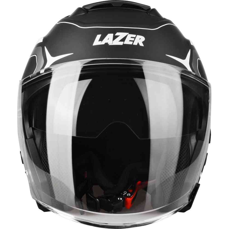 Offener Motorradhelm Lazer Tango Hexa schwarz und weiß
