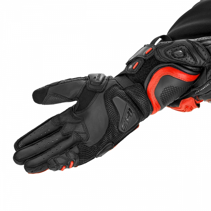Motorradhandschuhe Shima RS-3 fluoreszierend rot