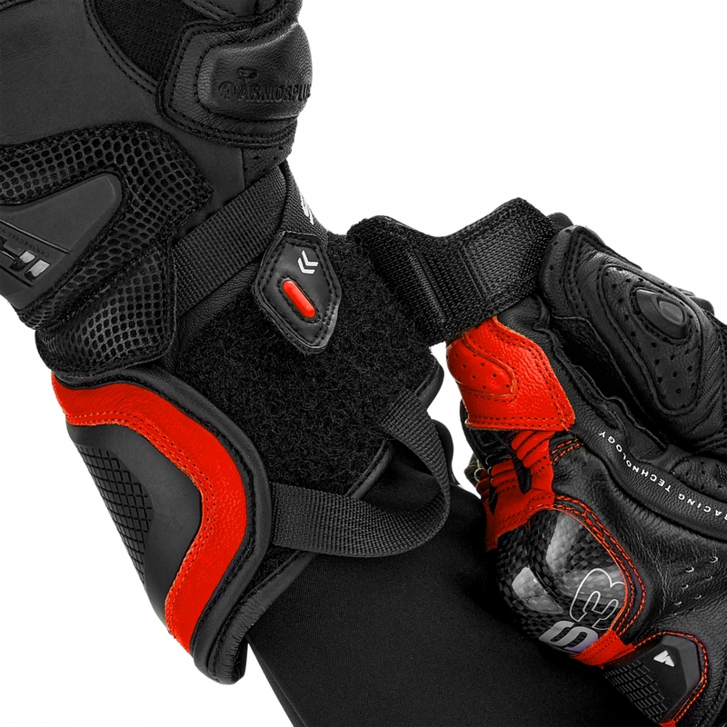 Motorradhandschuhe Shima RS-3 fluoreszierend rot