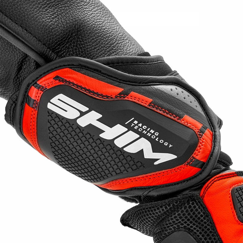 Motorradhandschuhe Shima RS-3 fluoreszierend rot