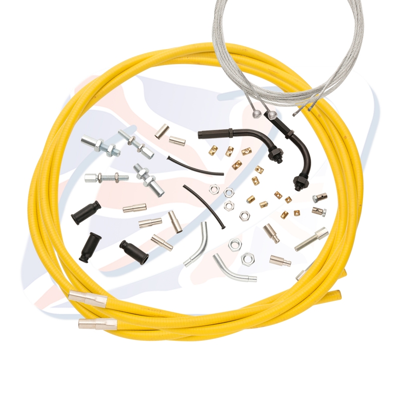 Universal throttle cables Venhill for 888 gelb