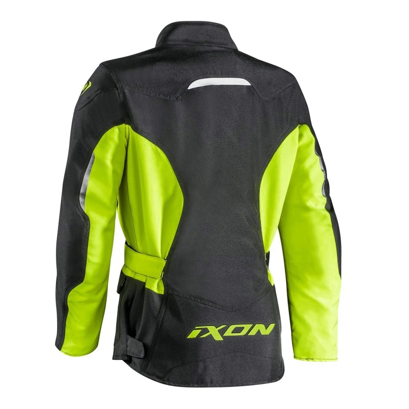 Damen Motorradjacke IXON Summit 2 schwarz-fluo gelb Ausverkauf