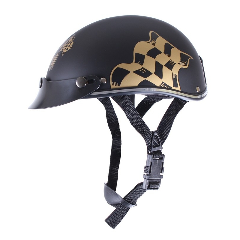Motorradhelm braincap RSA Flag schwarz matt - Grad II