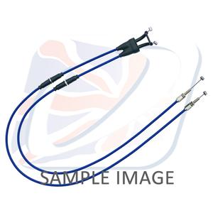 Throttle cables (pair) Venhill K02-4-036-BL featherlight blau