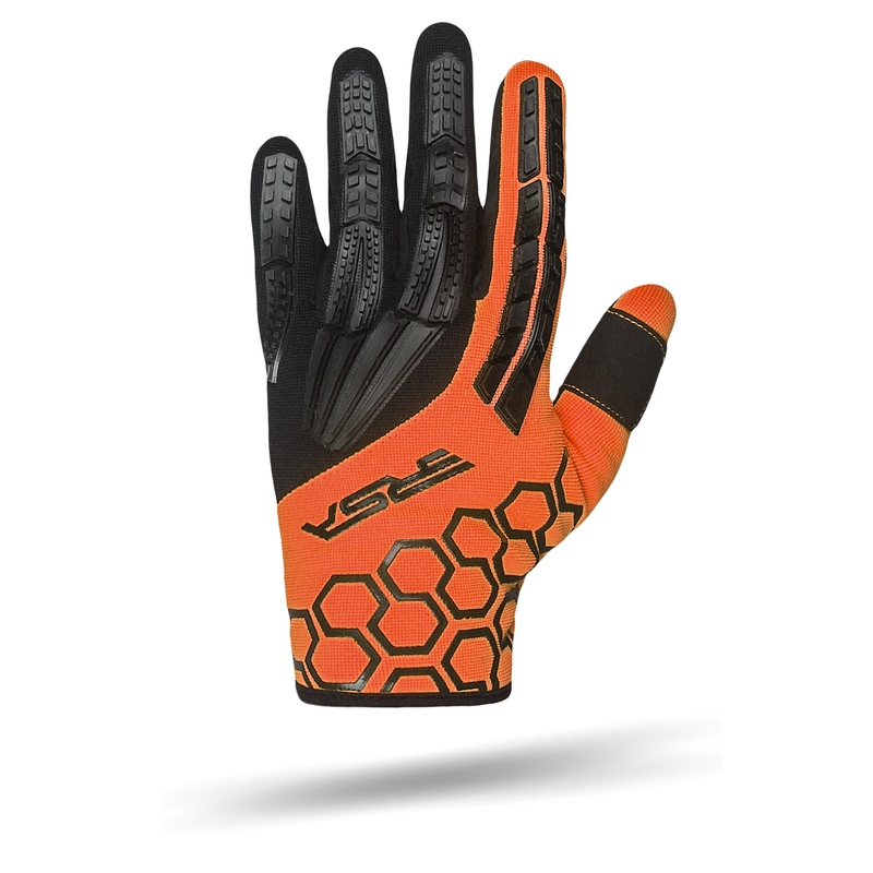 Motorradhandschuhe RSA MX EVO schwarz-orange - Qualität II