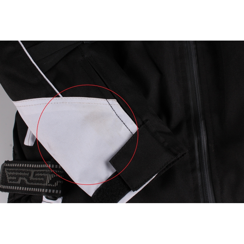 Damen Motorradjacke RSA Queen schwarz und weiß - II.