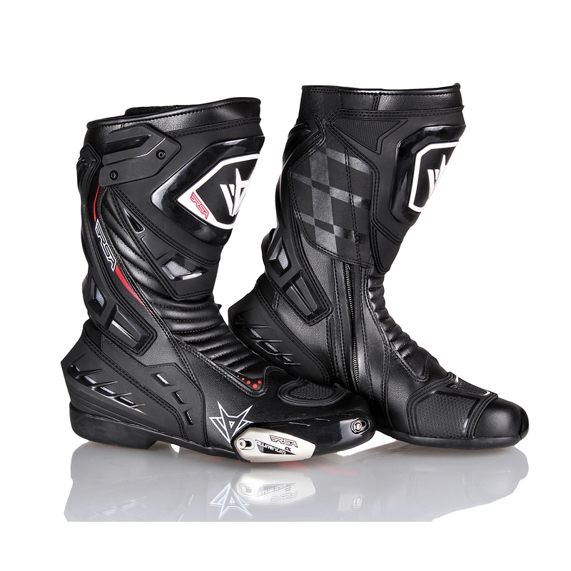 Motorradstiefel RSA GP-01 schwarz Ausverkauf