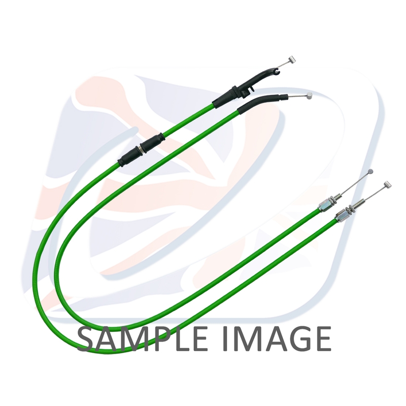 Throttle cables (pair) Venhill featherlight grün
