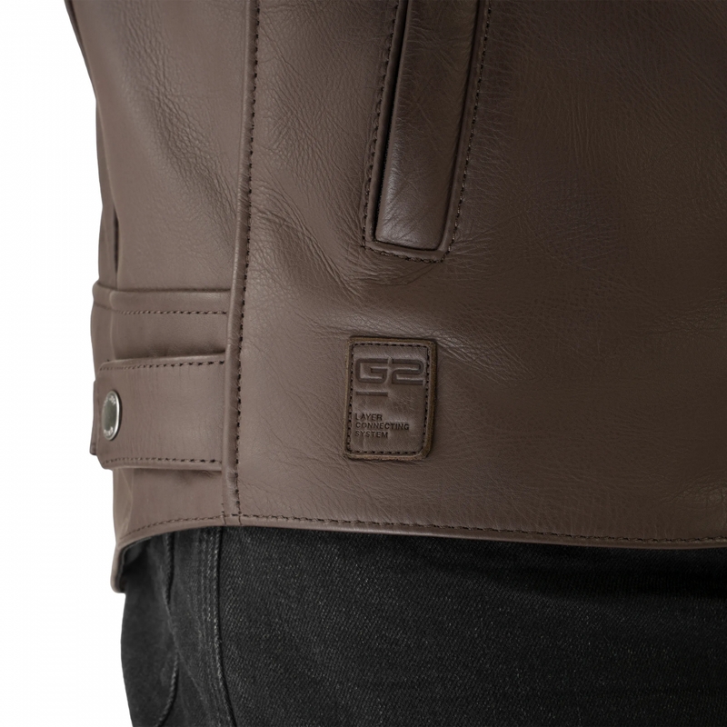 Shima Hunter 3.0 Leder-Motorradjacke braun