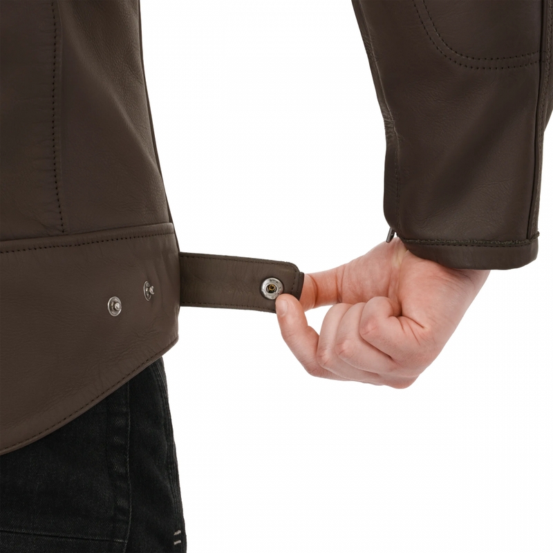 Shima Hunter 3.0 Leder-Motorradjacke braun