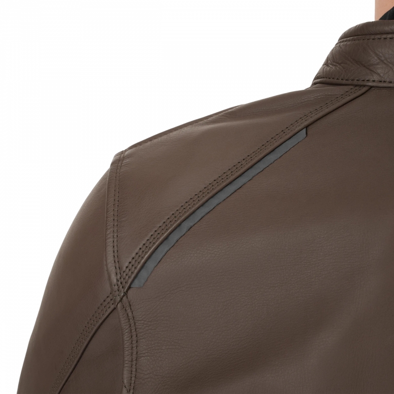 Shima Hunter 3.0 Leder-Motorradjacke braun