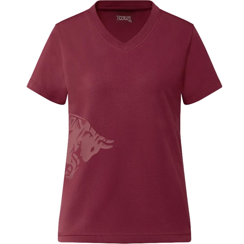 Red Bull Racing Boost Damen-T-Shirt, dunkelrot