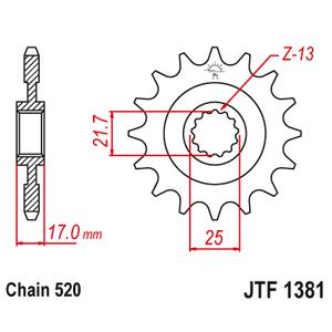 Ritzel JT JTF 1381-15 15T, 520