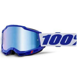 Motocross-Brille 100% Accuri 2 blau mit blauem Plexiglas