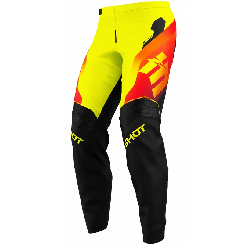 Shot Draw Rocket Kinder-Motocrosshose, fluoreszierend gelb