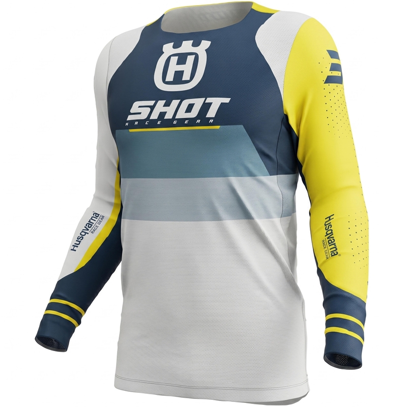 Motocross-Trikot Shot Aerolite HVA 27 blau