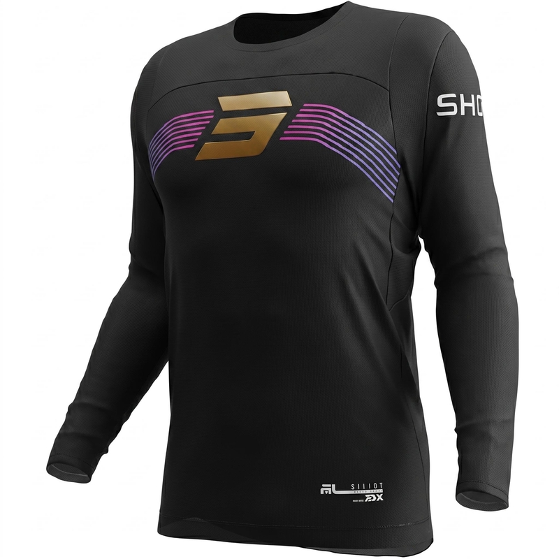 Shot Contact Kicker Motocross-Trikot schwarz