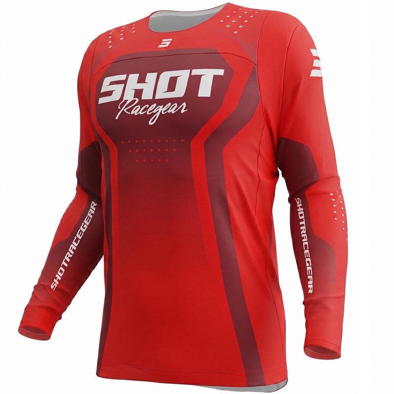 Motocross-Trikot Shot Contact Stream rot