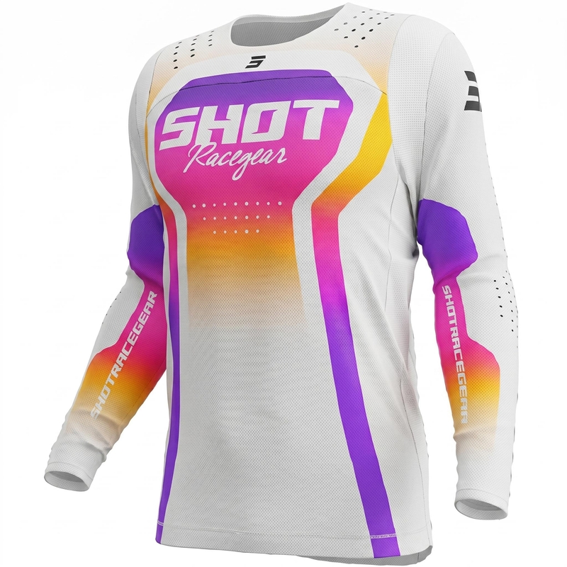 Shot Contact Stream Motocross-Trikot weiß