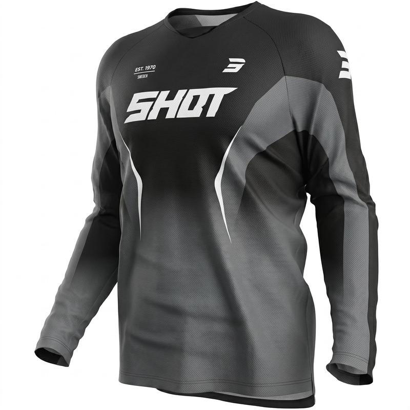 Shot Draw Clash Motocross-Trikot schwarz