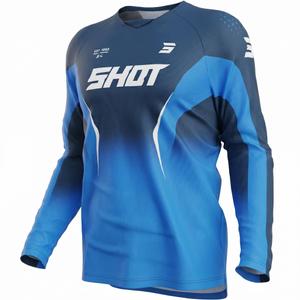 Shot Draw Clash Motocross-Trikot blau