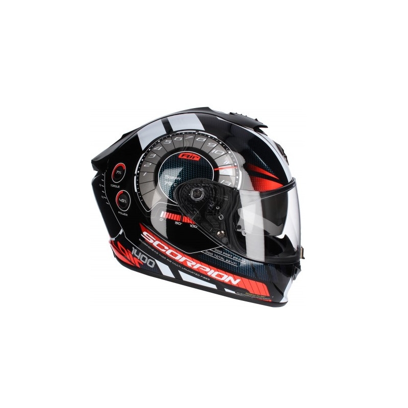 Integralhelm Scorpion EXO-1400 Air Torque schwarz-rot