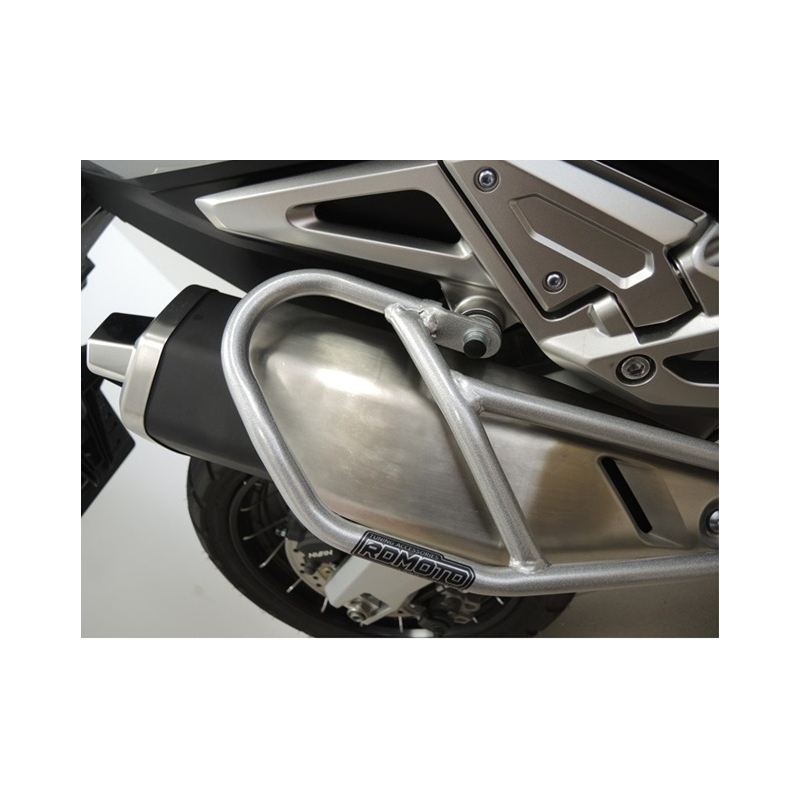 Exhaust guards RDMOTO silber
