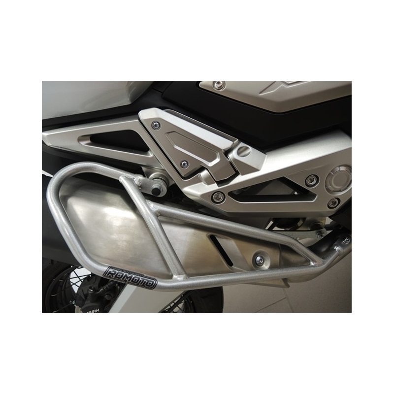 Exhaust guards RDMOTO silber