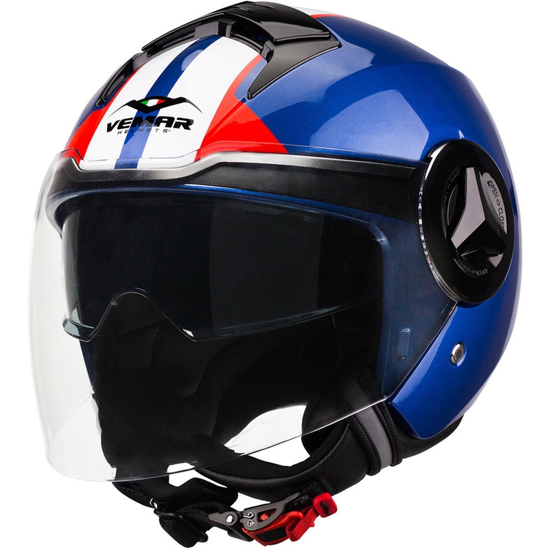 Offener Helm Vemar Breeze Street blau-weiß-rot-schwarz