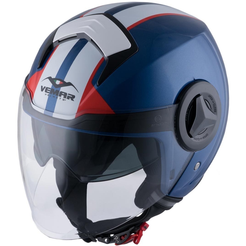Offener Helm Vemar Breeze Street blau-weiß-rot-schwarz