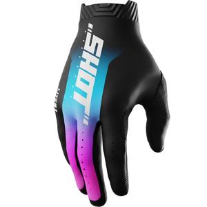 Shot Lite Skin Motocross-Handschuhe blau-rosa