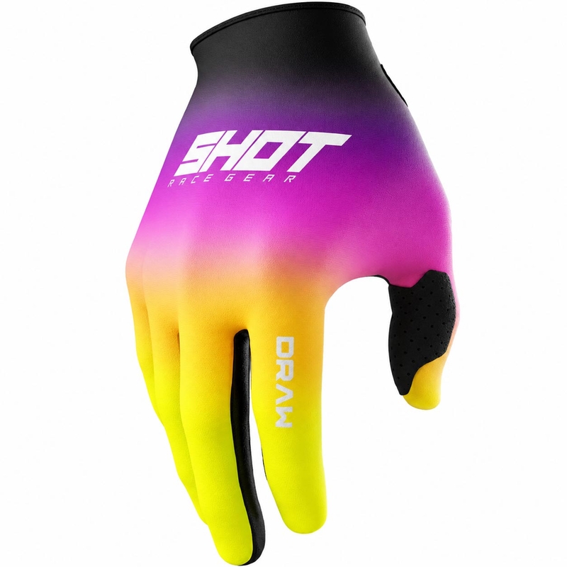 Motocross-Handschuhe Shot Draw Shade pink-fluoreszierend gelb