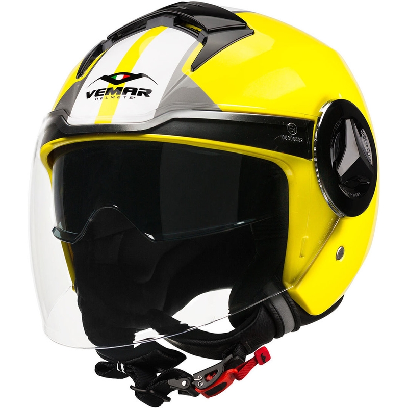 Offener Helm Vemar Breeze Street gelb-weiß-grau-schwarz
