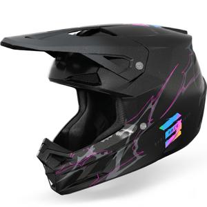 Shot Speed Race Motocross-Helm, Perlschwarz