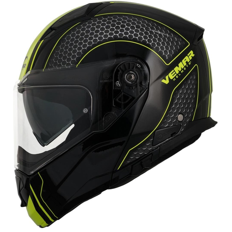 Klapphelm Vemar Sharki Hive schwarz matt-grau-fluo gelb