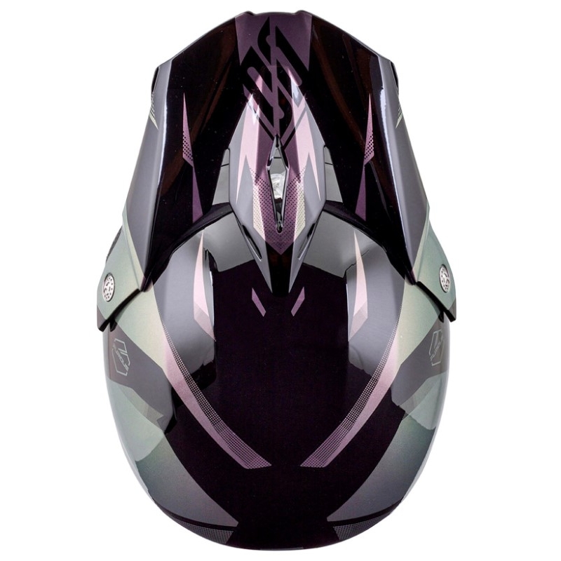 Motocross-Helm Shot Ultimate Chameleon Ausverkauf