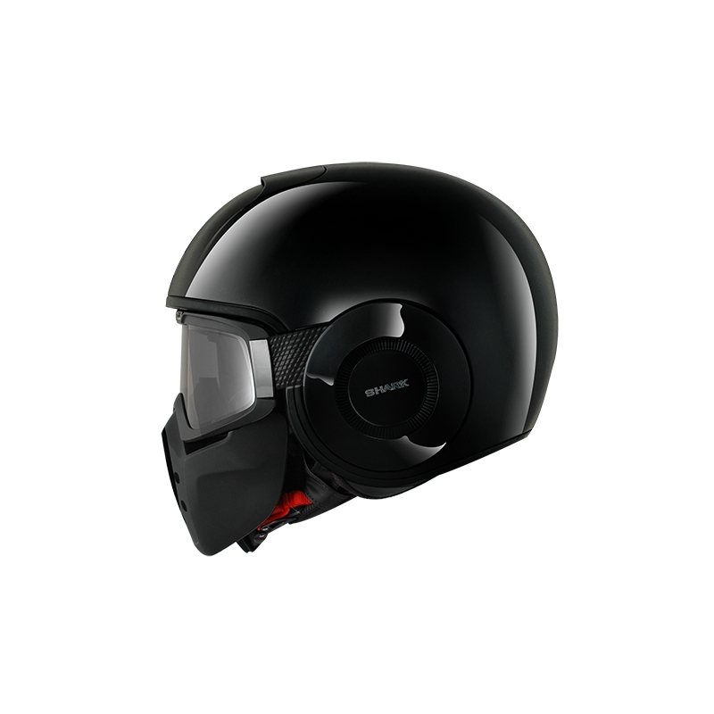 Offener Helm SHARK DRAK Blank schwarz glänzend