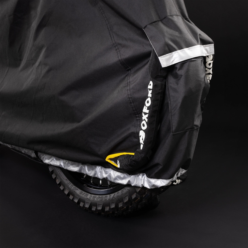Oxford Stormex Pro Motorradabdeckung (mit Gepäckfach) schwarz