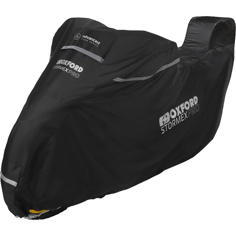 Oxford Stormex Pro Motorradabdeckung (mit Gepäckfach) schwarz