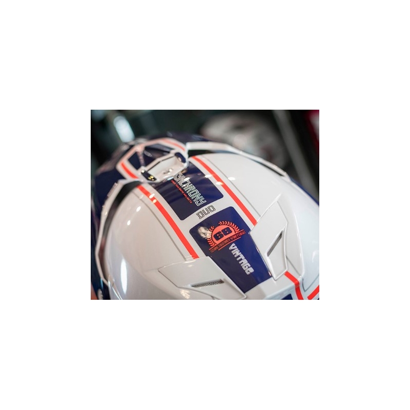 Enduro-Helm MT Synchrony Duosport SV Tourer weiß-blau-rot Ausverkauf